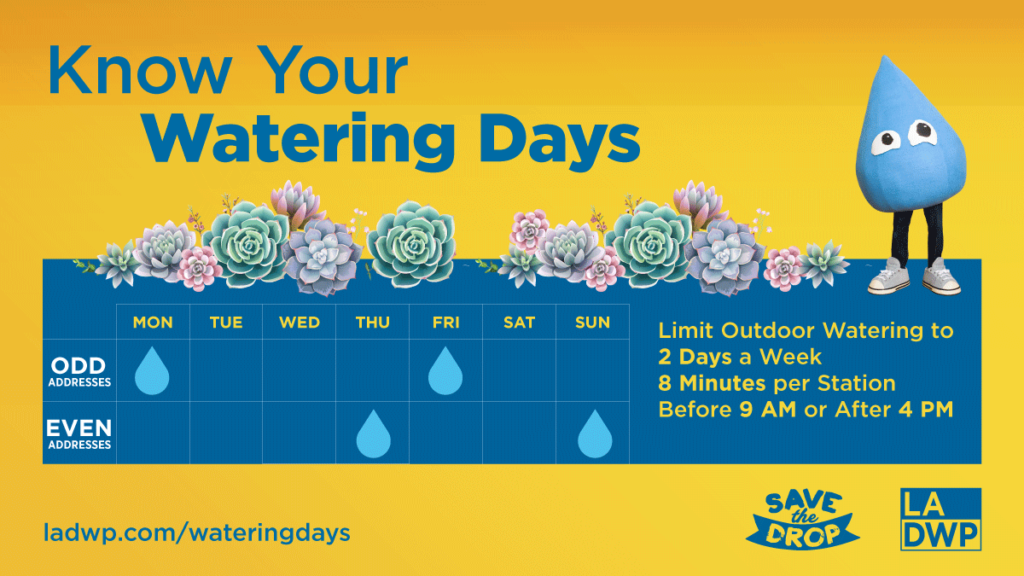 LADWP In the Community-Know Your Watering Days