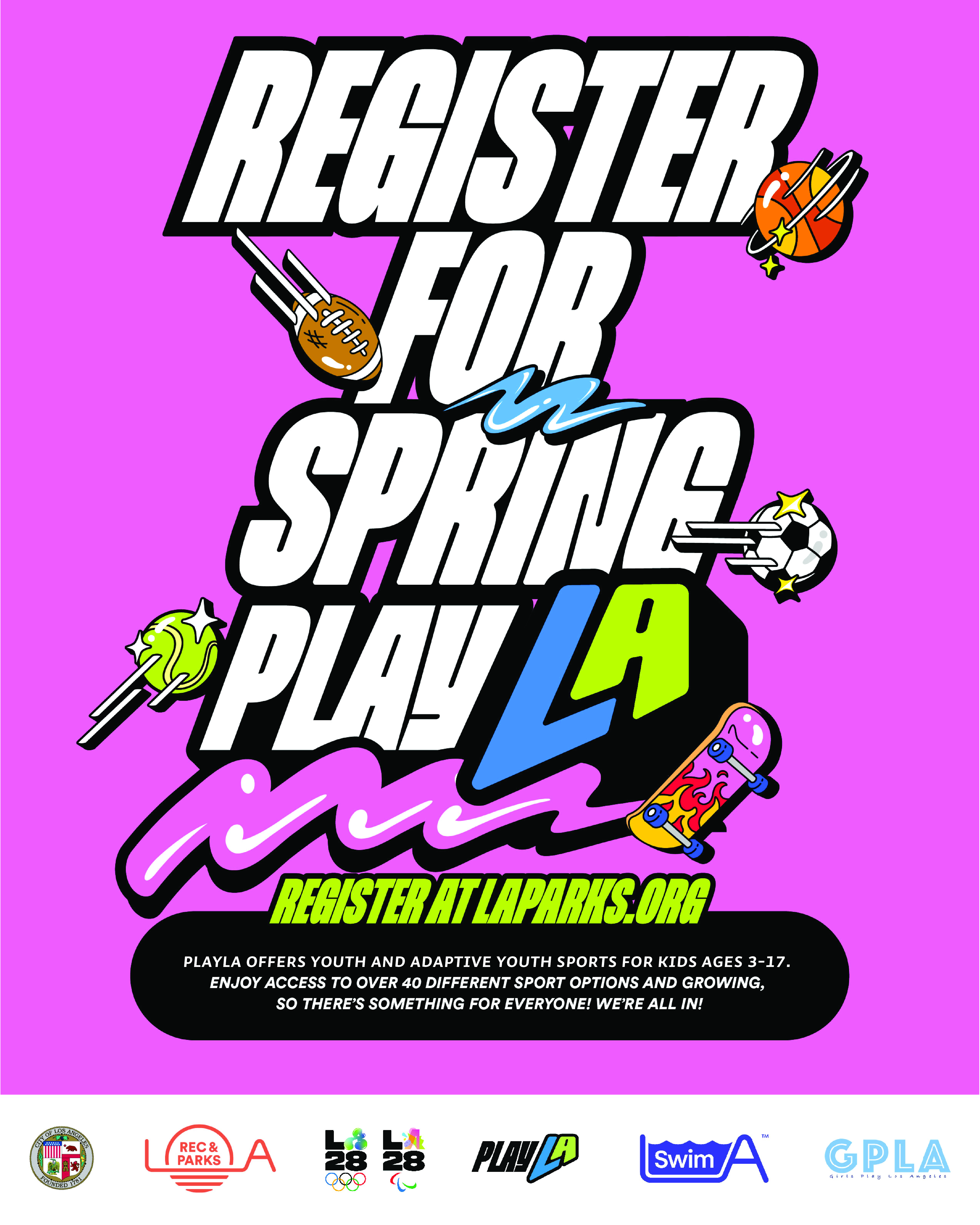 LA Park & Recs PlayLA Youth & Adaptive Youth Sports